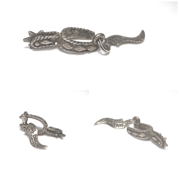 Vintage Cowboy Spur sterling silver charm/ So. Dakota - Picture 5 of 7